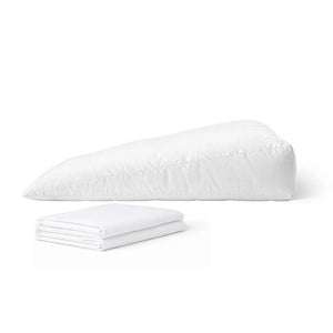 Natural Wool Bed Wedge 100% British wool and 100% cotton cover for acid reflux heartburn