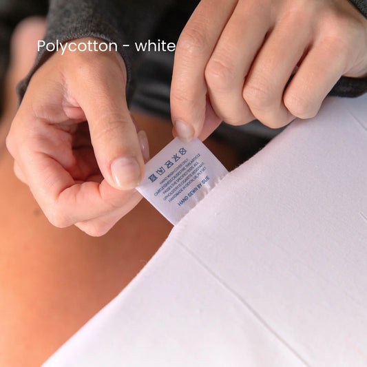 Additional Bed Wedge Cover 100% cotton or poly cotton folded up white