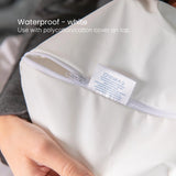 Additional Bed Wedge Cover 100% cotton or poly cotton folded up white