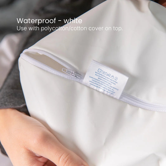 Additional Bed Wedge Cover 100% cotton or poly cotton folded up white