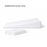 Additional Bed Wedge Cover 100% cotton or poly cotton folded up white