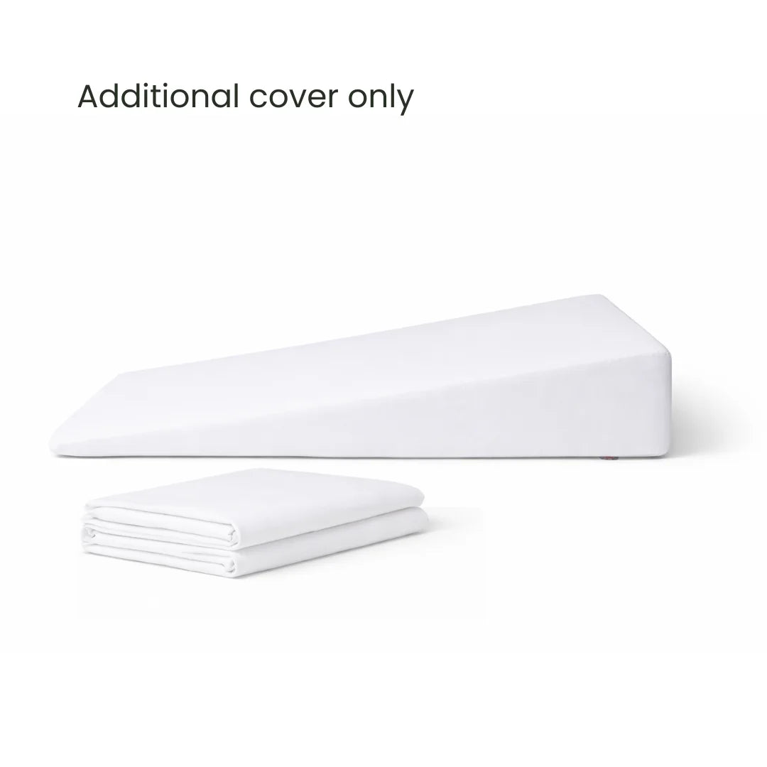 Additional Bed Wedge Cover 100% cotton or poly cotton folded up white