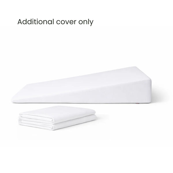 Additional Bed Wedge Cover 100% cotton or poly cotton folded up white