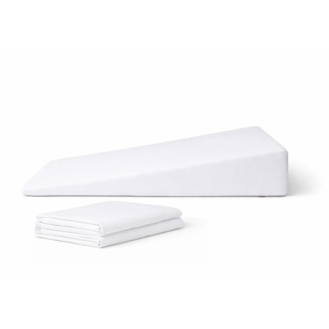 bed wedge pillow with additional cover 