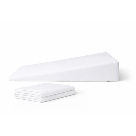 bed wedge pillow with additional cover 