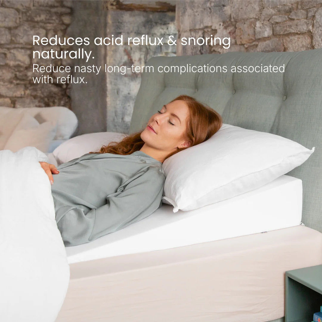 bed wedge pillow for acid reflux heartburn and snoring handmade in the UK for the USA 2 year guarantee