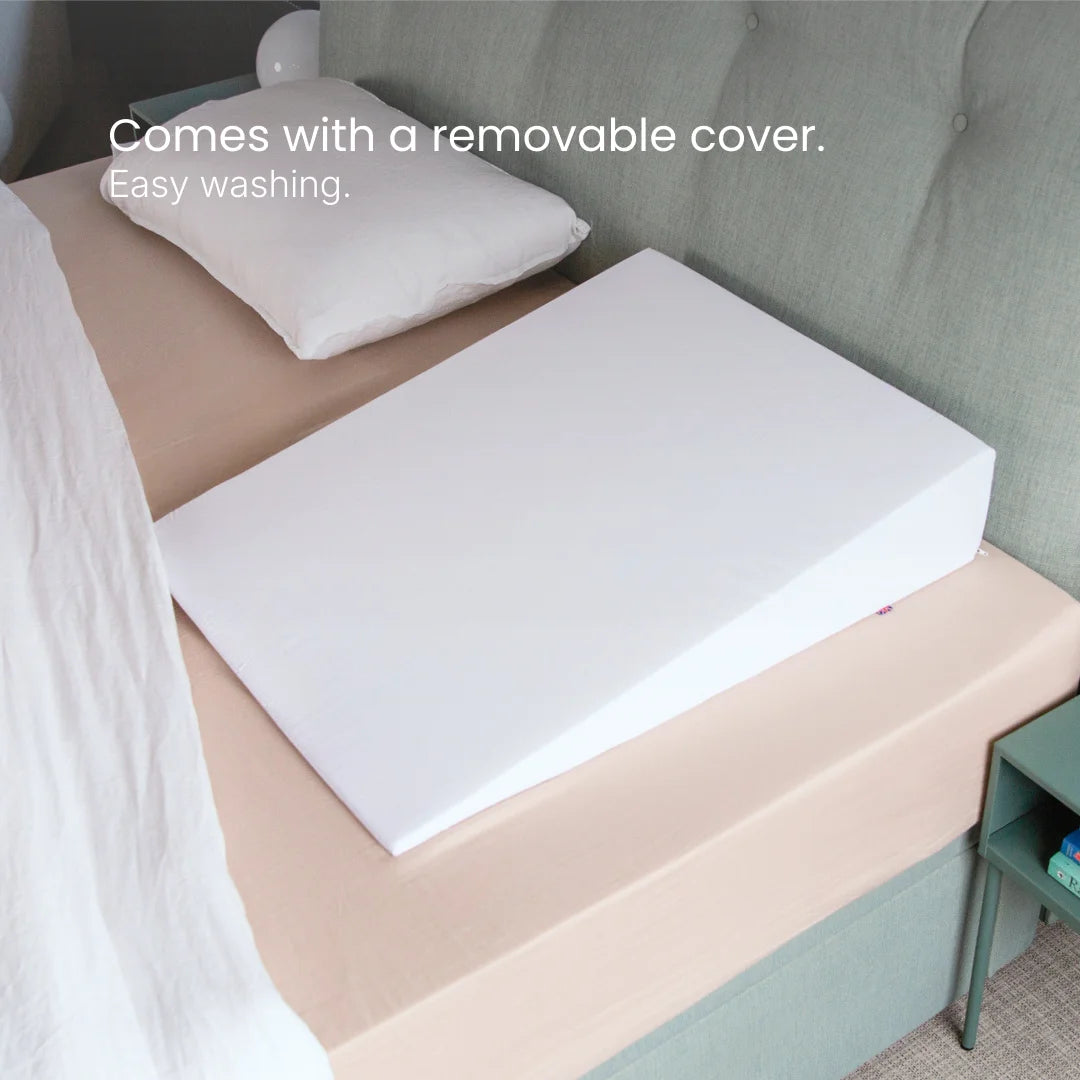 bed wedge pillow for acid reflux heartburn and snoring handmade in the UK for the USA 2 year guarantee