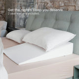 bed wedge pillow for acid reflux heartburn and snoring handmade in the UK for the USA 2 year guarantee