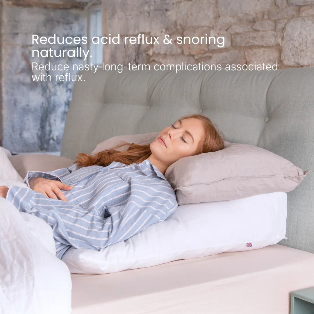 Natural Wool Bed Wedge for Acid Reflux, Heartburn & Snoring Relief Reduces acid reflux & snoring