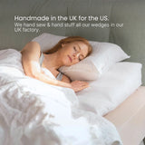 Natural Wool Bed Wedge for Acid Reflux, Heartburn & Snoring Relief handmade for the USA 